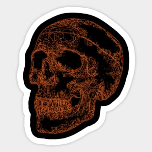 Skull Lines Graphics Sticker